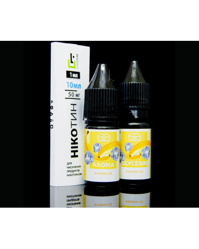 Набор для самозамеса Flavorlab Disposable Puff Banana Ice Банан Лед 50 мг 10 мл - фото 5