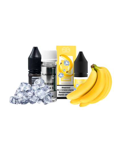 Набор для самозамеса Flavorlab Disposable Puff Banana Ice Банан Лед 50 мг 10 мл - фото 3