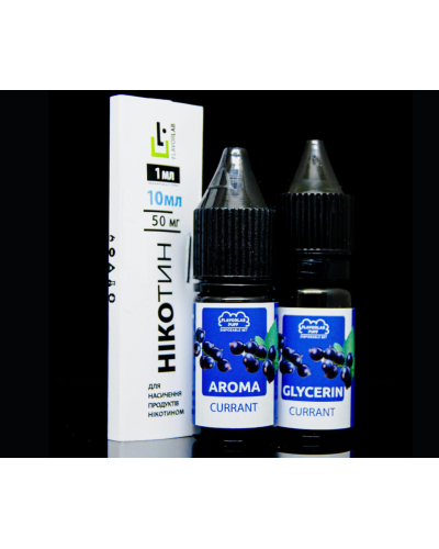 Набор для самозамеса Flavorlab Disposable Puff Currant Смородина 50 мг 10 мл - фото 3
