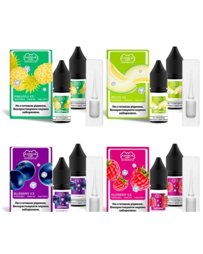 Набор для самозамеса Flavorlab Disposable Puff Melon Ice Дыня Лед 50 мг 10 мл - фото 5