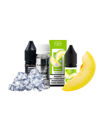 Набор для самозамеса Flavorlab Disposable Puff Melon Ice Дыня Лед 50 мг 10 мл - фото 2