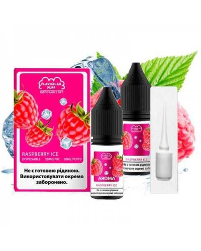 Набор для самозамеса Flavorlab Disposable Puff Raspberry Ice Lemonade Малиновый лимонад Лед 50 мг - фото 4