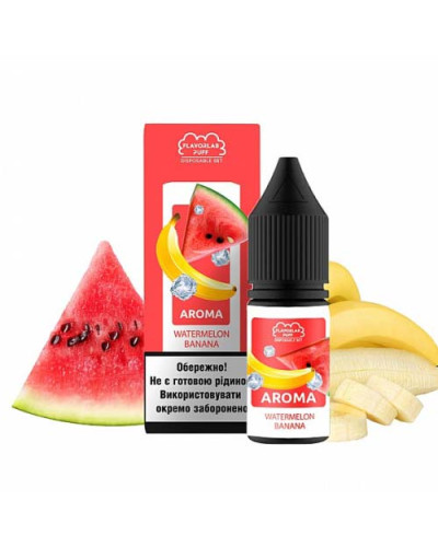 Набор для самозамеса Flavorlab Disposable Puff Watermelon Banana Арбуз Банан 50 мг 10 мл - фото 4