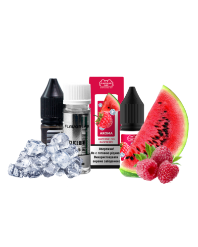 Набор для самозамеса Flavorlab Disposable Puff Watermelon Raspberry Арбуз Малина 50 мг 10 мл - фото 2