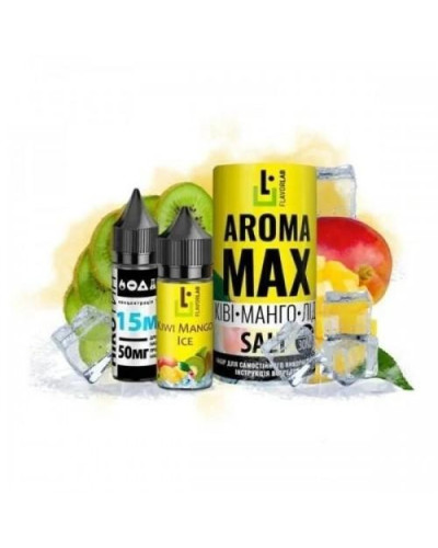 Набор для самозамеса Flavorlab Aroma MAX Kiwi Mango Ice Киви Манго Лед 50 мг 30 мл - фото 4