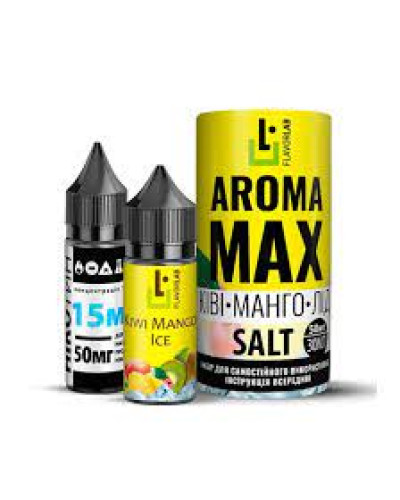 Набор для самозамеса Flavorlab Aroma MAX Kiwi Mango Ice Киви Манго Лед 50 мг 30 мл
