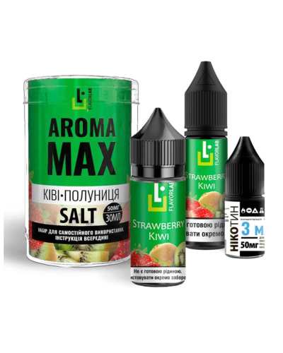 Набор для самозамеса Flavorlab Aroma MAX Kiwi Strawberry Киви Клубника 50 мг 30 мл - фото 3