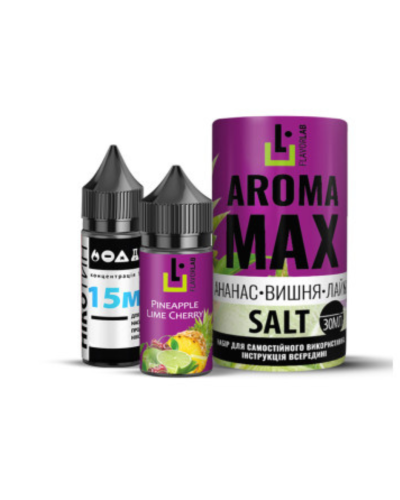 Набор для самозамеса Flavorlab Aroma MAX Pineapple Cherry Lime Ананас Вишня Лайм 50 мг 30 мл