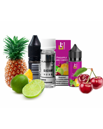 Набор для самозамеса Flavorlab Aroma MAX Pineapple Cherry Lime Ананас Вишня Лайм 50 мг 30 мл - фото 4