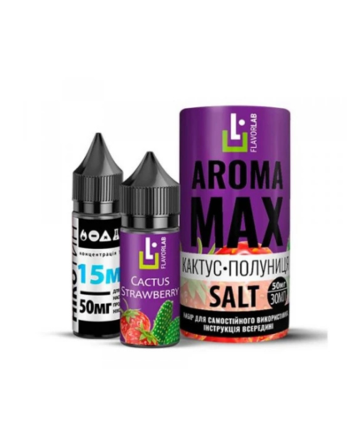 Набор для самозамеса Flavorlab Aroma MAX Strawberry Cactus Кактус Клубника 50 мг 30 мл - фото 4