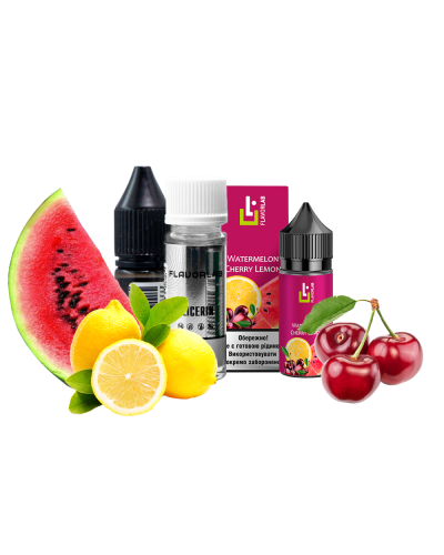 Набор для самозамеса Flavorlab Aroma MAX Watermelon Cherry Lemon Кавун Вишня Лимон 50 мг 30 мл - фото 5