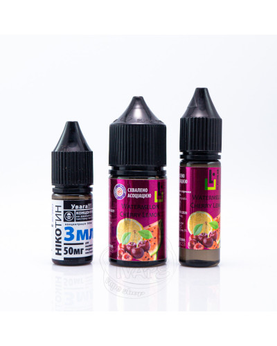 Набор для самозамеса Flavorlab Aroma MAX Watermelon Cherry Lemon Кавун Вишня Лимон 50 мг 30 мл - фото 4