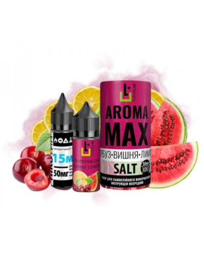 Набор для самозамеса Flavorlab Aroma MAX Watermelon Cherry Lemon Кавун Вишня Лимон 50 мг 30 мл - фото 2