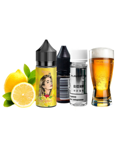 Набор для самозамеса Flavorlab Lady Beer Lemon Пиво Лимон 50 мг 30 мл - фото 2