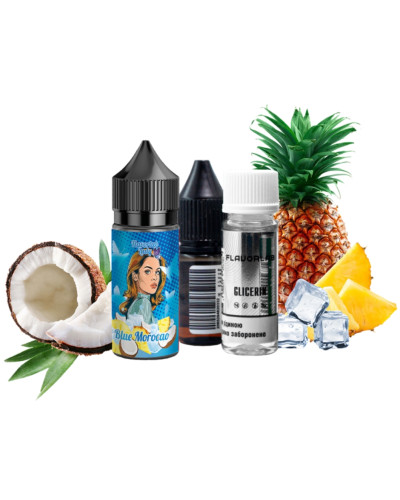 Набор для самозамеса Flavorlab Lady Blue Morocao Ананас Кокос 50 мг 30 мл - фото 4
