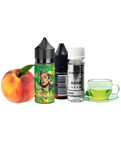 Набор для самозамеса Flavorlab Lady Green tea Peach Зеленый чай Персик 50 мг 30 мл - фото 3