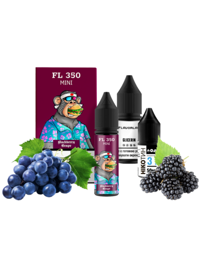 Набор для самозамеса Flavorlab FL350 mini Blackberry Grape Ежевика Виноград 50 мг 15 мл - фото 2
