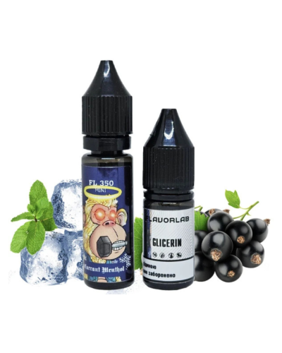 Набор для самозамеса Flavorlab FL350 mini Currant Menthol Смородина Ментол 50 мг 15 мл - фото 3