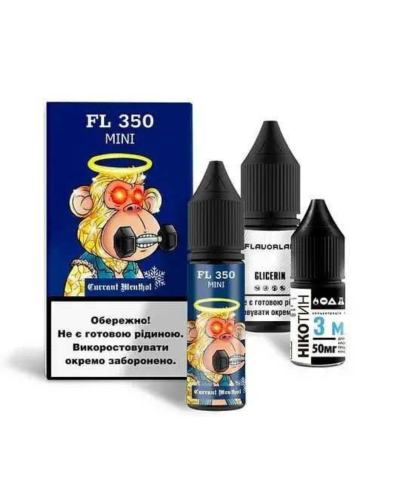 Набор для самозамеса Flavorlab FL350 mini Currant Menthol Смородина Ментол 50 мг 15 мл - фото 4
