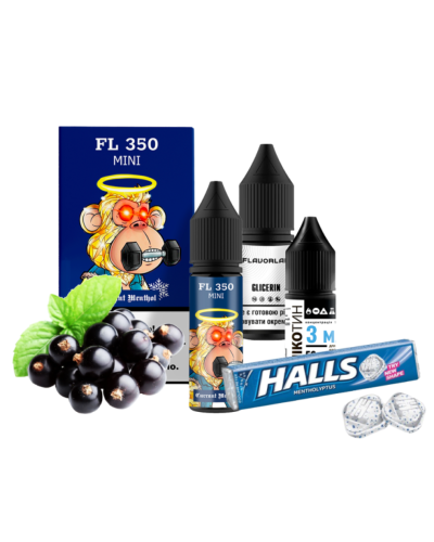 Набор для самозамеса Flavorlab FL350 mini Currant Menthol Смородина Ментол 50 мг 15 мл - фото 2