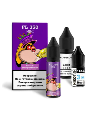 Набор для самозамеса Flavorlab FL350 mini Currant Pomegranate Lime Смородина Гранат Лайм 50 мг 15 - фото 4