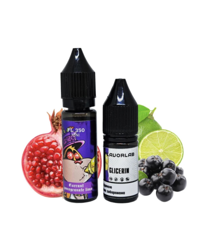 Набор для самозамеса Flavorlab FL350 mini Currant Pomegranate Lime Смородина Гранат Лайм 50 мг 15 - фото 2