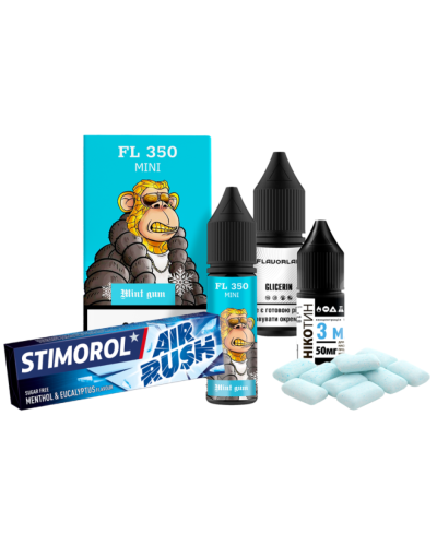 Набор для самозамеса Flavorlab FL350 mini Mint Gum Мятная жвачка 50 мг 15 мл