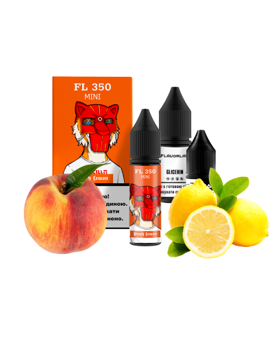 Набор для самозамеса Flavorlab FL350 mini Peach Lemon Персик Лимон 50 мг 15 мл - фото 4
