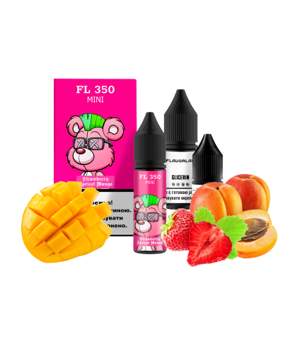 Набор для самозамеса Flavorlab FL350 mini Strawberry Apricot Mango Клубника Абрикос Мангон 50 мг 1 - фото 3