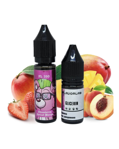 Набор для самозамеса Flavorlab FL350 mini Strawberry Apricot Mango Клубника Абрикос Мангон 50 мг 1 - фото 4