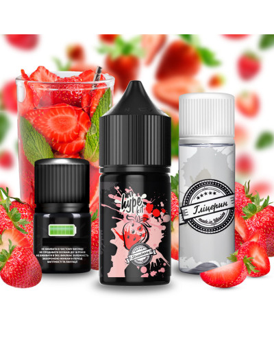 Набор для самозамеса Hype Strawberry, 30мл/50мг 50 мг 30 мл - фото 2