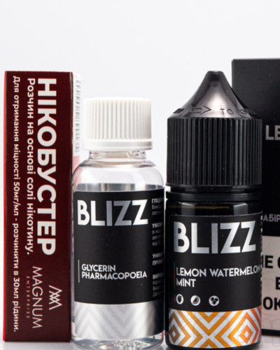 Набор для самозамеса Blizz Lemon Watermelon Mint Арбуз и Лимон з Мятой 50 мг 30 мл - фото 5