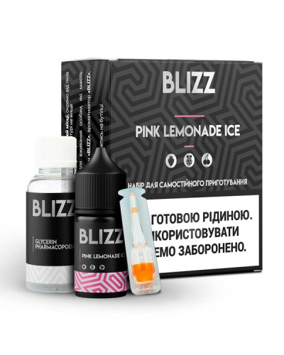 Набор для самозамеса Blizz Pink Lemonade Ice Розовый лимонад с холодком 50 мг 30 мл - фото 5
