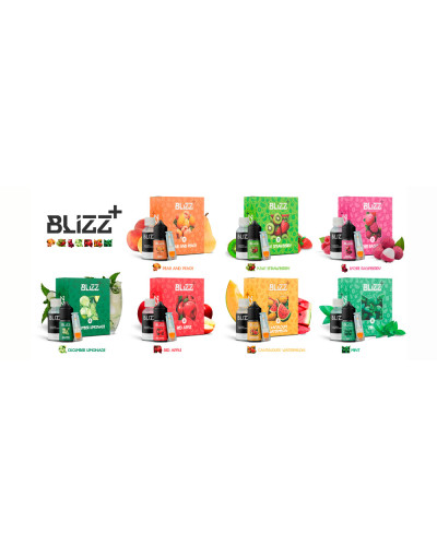 Набор для самозамеса Blizz Plus Cantaloupe Watermelon Солодка диня з Кавуном 50 мг 30 мл - фото 4