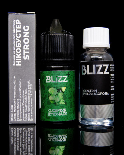 Набор для самозамеса Blizz Plus Cucumber Lemonade Огуречный лимонад 50 мг 30 мл - фото 3