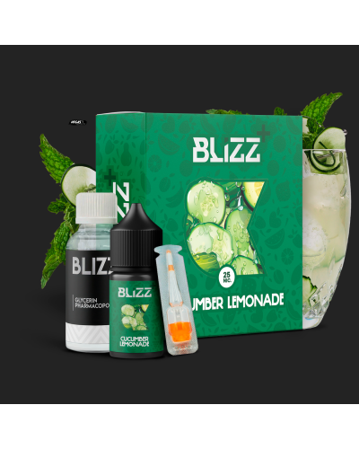 Набор для самозамеса Blizz Plus Cucumber Lemonade Огуречный лимонад 50 мг 30 мл - фото 4