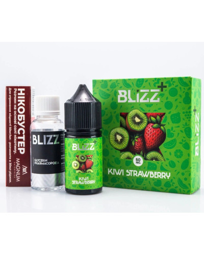 Набор для самозамеса Blizz Plus Kiwi Strawberry Сладкое Киви и Клубника 50 мг 30 мл - фото 3