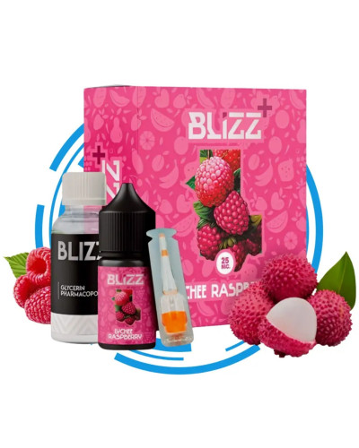 Набор для самозамеса Blizz Plus Lychee Raspberry Личи и Малина 50 мг 30 мл - фото 3