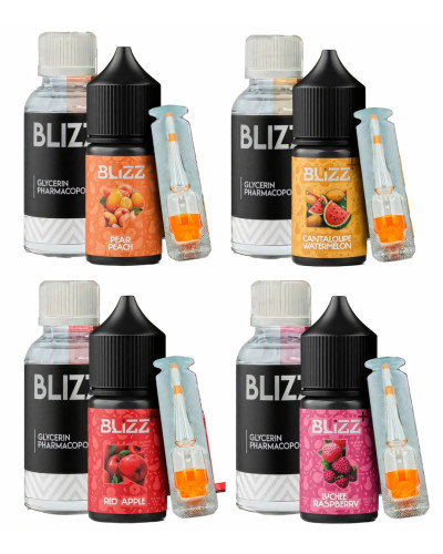 Набор для самозамеса Blizz Plus Lychee Raspberry Личи и Малина 50 мг 30 мл - фото 4