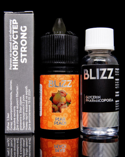 Набор для самозамеса Blizz Plus Pear and Peach Груша и Яблоко 50 мг 30 мл - фото 4