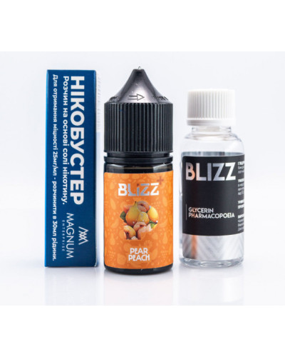 Набор для самозамеса Blizz Plus Pear and Peach Груша и Яблоко 50 мг 30 мл - фото 5
