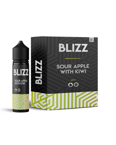 Набор для самозамеса Blizz Sour Apple with Kiwi Зелене яблуко та Ківі 50 мг 30 мл - фото 4