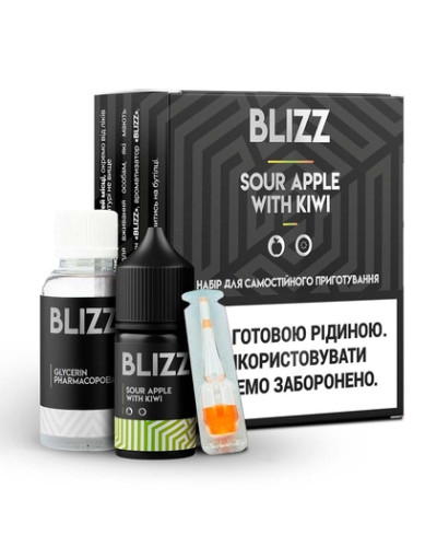 Набор для самозамеса Blizz Sour Apple with Kiwi Зелене яблуко та Ківі 50 мг 30 мл - фото 2