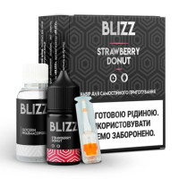 Набор для самозамеса Blizz Strawberry Donut Пончики с клубничным джемом 50 мг 30 мл