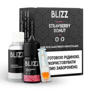 Набор для самозамеса Blizz Strawberry Donut Пончики с клубничным джемом 50 мг 30 мл