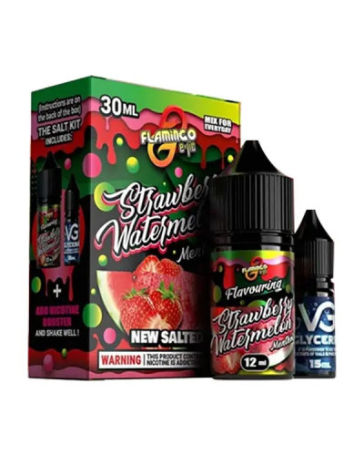 Набор для самозамеса Flamingo Strawberry Watermelon Menthol 50 мг 30 мл - фото 4