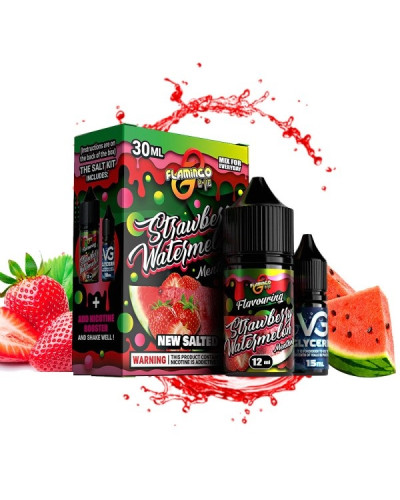 Набор для самозамеса Flamingo Strawberry Watermelon Menthol 50 мг 30 мл - фото 3