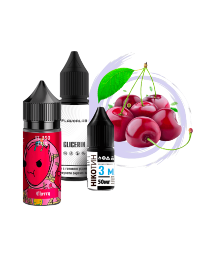 Набор для самозамеса Flavorlab FL350 LUX Cherry Вишня 50 мг 30 мл - фото 3