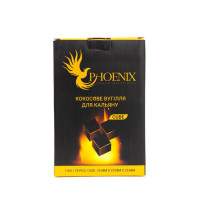 Кокосовый уголь для кальяна Phoenix, 1 кг 25мм