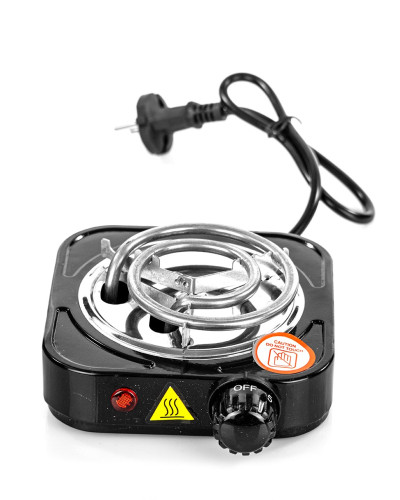 Спиральная плитка для розжига угля Hot Plate 500W BK